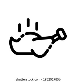 turkey roast icon or logo isolated sign symbol vector illustration - high quality black style vector icons
