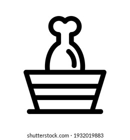 turkey roast icon or logo isolated sign symbol vector illustration - high quality black style vector icons
