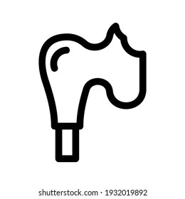 turkey roast icon or logo isolated sign symbol vector illustration - high quality black style vector icons

