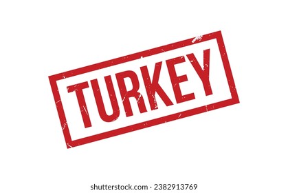 Turkey Rubber Stamp Seal Vector