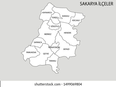 137 Sakarya turkey map Images, Stock Photos & Vectors | Shutterstock