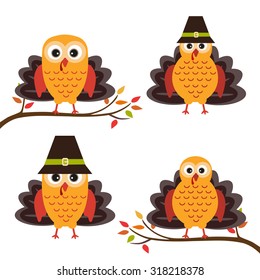 turkey set on a branch