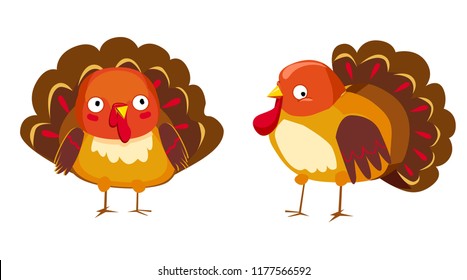Turkey set vector illustration