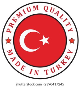 Turkey. The sign premium quality. Original product. Framed with the flag of the country