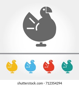 Turkey Single Icon Vector Illustration