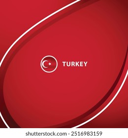 Turkey square layout background concept design template