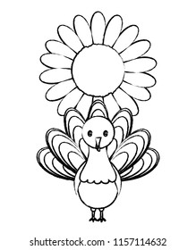 turkey and sunflower design