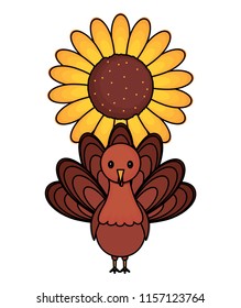 turkey and sunflower design