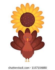 turkey and sunflower design