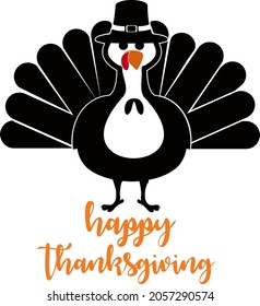 turkey for thanksgiving and different events on white background. Vector