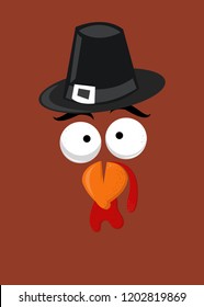 turkey thanksgiving hat character funny humor colorful animals