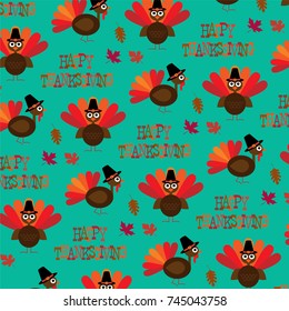 turkey thanksgiving pattern