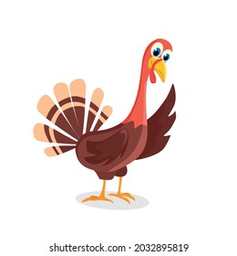 Turkey for Thanksgiving. Vector illustration.