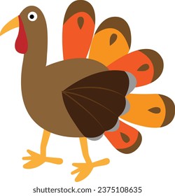 Turkey Thanksgiving vector image or clip art