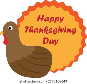 Turkey Thanksgiving vector image or clip art