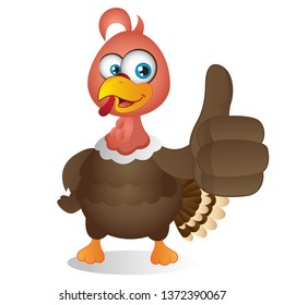 Turkey with Thumbs up gesture