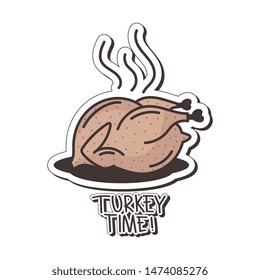 Turkey time. t shirt design
