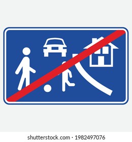 end of priority road sign europe