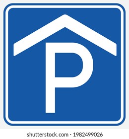 Turkey Traffic Sign: Indoor Parking Lot (P-3f)