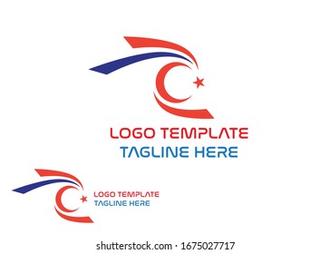 Turkey travel concept_vector logo design