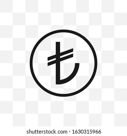 Turkey, turkish lira icon. Vector illustration, flat design