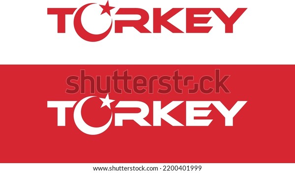 Turkey Typography Logo Design Elements Greeting Stock Vector (Royalty ...