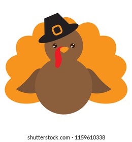 Turkey vector cartoon illustration