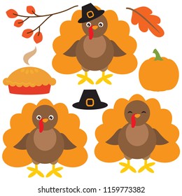 Turkey vector cartoon illustration
