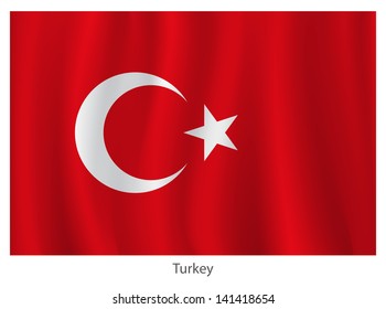 Turkey vector flag