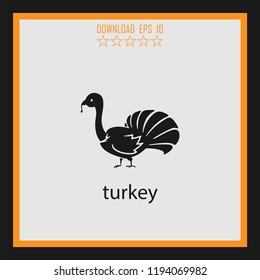 turkey vector icon