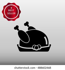 Turkey Vector Icon Illustration