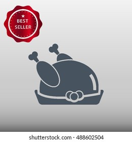 Turkey Vector Icon Illustration