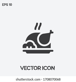Turkey vector icon illustration. Ui/Ux. Premium quality.