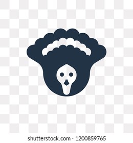 Turkey vector icon isolated on transparent background, Turkey transparency concept can be used web and mobile