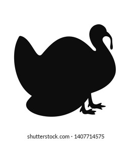 Turkey vector icon on white background