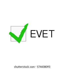 Turkey vote vector sign
