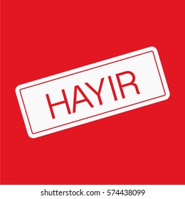 Turkey vote vector sign