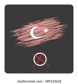 Turkey voting  NO (hayir)