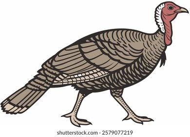 turkey wild turkey detailed feathers fanned tai 