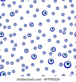 Turkish amulet seamless . Evil eye.