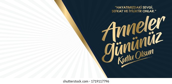 Turkish (Anneler günü kutlu olsun tebrik kartı.)  Translation: Happy Mother's Day greeting card.