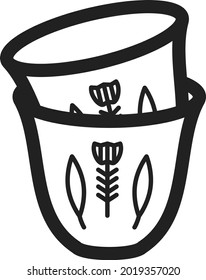 Turkish , arabic coffee cup icon , vector svg