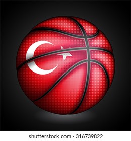 Turkish basketball, vector