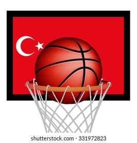 Turkish basketball, vector