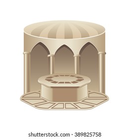 Turkish bath hammam isolated on transparent background, photo-realistic vector illustration