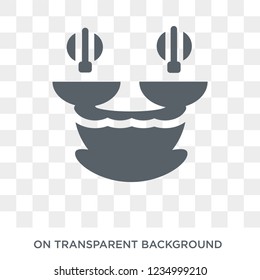 Turkish bath icon. Trendy flat vector Turkish bath icon on transparent background from sauna collection. 