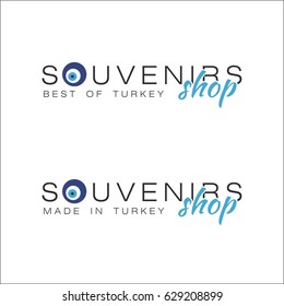 Turkish Bazaar.Souvenirs Shop. Template For Logo