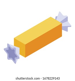 Türkisches Bonbon-Symbol. Isometrisch zur Vektorillustration der türkischen Bonbon Symbol für Webdesign einzeln auf weißem Hintergrund