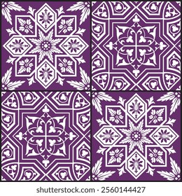 Turkish ceramic pattern collection.
Ceramic tiles with Turkish stylized pattern. Seamless horizontal pattern. Ceramic tiles created with ethnic and arabesque motifs. Beautiful decorative material with