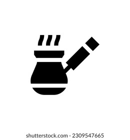 gráfico vectorial de icono de café turco con colores